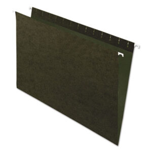 Pendaflex; File Folders; Green; Hanging; Hanging File Folders; Hanging File Folders & Supplies; Legal Size; PENDAFLEX ESSENTIALS; Recycled Product; Standard Green; Sleeves; Sheaths; Shells; Organization; Storage