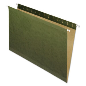 Diskette Pocket; File Folders; Green; Hanging; Hanging File Folder; Legal; No Tab; PENDAFLEX; Polylaminate; Recycled Product; Reinforced; Standard Green; Sleeves; Sheaths; Shells; Organization; Storage