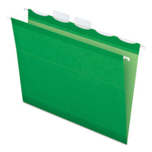 1/5 cut; Bright Green; File Folders; Hanging; Hanging File Folder; Letter; PENDAFLEX; Ready Tab; Recycled; Recycled Product; Sleeves; Sheaths; Shells; Organization; Storage