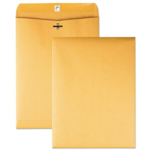 28-lb. Sub.; 9 x 12; Clasp; Clasp Envelopes; Envelope; Envelopes; Kraft Envelope; Mailer; QUALITY PARK; Posts; Letters; Packages; Mailrooms; Shipping; Receiving; Stationery