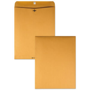 12 x 15-1/2; 28-lb. Sub.; Clasp; Clasp Envelopes; Envelope; Envelopes; Kraft Envelope; Mailer; QUALITY PARK; Posts; Letters; Packages; Mailrooms; Shipping; Receiving; Stationery