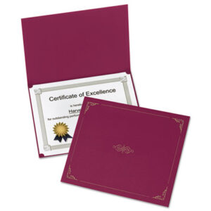 11.25 x 8.75; Award; Award Certificate; Awards; Awards & Certificates; Burgundy; Certificate; Certificate & Diploma Frame; Certificate Holders; Certificate/Diploma; Certificates & Awards; Certificates & Holders; Certificates/Awards; Diploma & Certificate; Diploma/Document; Display; Frame; Human Resources; Linen; OXFORD; Sleeves; Credentials; Legal; Licenses