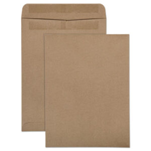 Envelopes; Mailers; Mailing & Shipping Supplies; 100% Recycled Brown Kraft Envelopes; 9 x 13; Light Brown; Redi-Seal; 100/Box; Posts; Letters; Packages; Mailrooms; Shipping; Receiving; Stationery