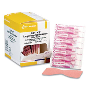 Adhesive Plastic Bandages; Adhesive Strip; Bandages; FIRST AID; First Aid Cabinet; First Aid Kit; First Aid Only; Medical Supplies; Medicine; OSHA; Refills; Safety & Security; Wound Dressing; First-Aid; Medical; Compresses; Dressings; Coverings; Wounds; Doctors