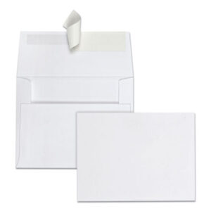 #5-1/2; 24-lb. Sub.; 4-3/8 x 5-3/4; Announcement; Announcement Envelope; Envelope; Envelopes; Invitation; Invitation Envelope; Mailing; QUALITY PARK; Redi-Strip Closure; White; Posts; Letters; Packages; Mailrooms; Shipping; Receiving; Stationery