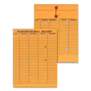 10 x 13; Button; Envelope; Envelopes; Interoffice; Interoffice Envelope; Kraft; String & Button; String-Tie; String-Tie Envelope; UNIVERSAL; Posts; Letters; Packages; Mailrooms; Shipping; Receiving; Stationery; BSN42255