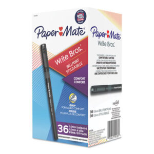 Ball Pen; Ballpoint; Ballpoint Pen; Blue Ink; Medium Point; Grip; PAPERMATE; Pen; Pens; Write Bros.; Writing; Instruments; Utensils; Inkers; Schools; Education; Students