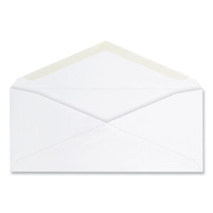 (UNV36329)UNV 36329 – Open-Side Business Envelope, #10, Commercial Flap, Gummed Closure, 4.25 x 9.63, White, 125/Box by UNIVERSAL OFFICE PRODUCTS (125/BX)
