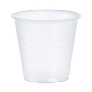 (DCCY35)DCC Y35 – High-Impact Polystyrene Cold Cups, 3.5 oz, Translucent, 100 Cups/Sleeve, 25 Sleeves/Carton by DART (2500/CT)