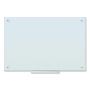 (UBR2298U0001)UBR 2298U0001 – Glass Dry Erase Board, 35 x 23, White Surface by U BRANDS (1/EA)