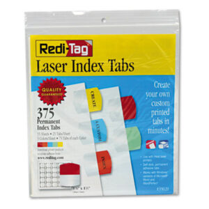 Index Tabs;Indexes;Laser Printer; Laser Printer Index Refill Tabs;Refill Tabs;Tab Indexes;Tabs