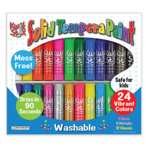 (TPG604)TPG 604 – Kwik Stick Tempera Paint, 3.5", Assorted Colors, 24/Pack by THE PENCIL GRIP (24/PK)