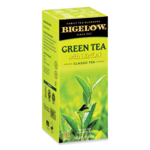 (BTC10346)BTC 10346 – Green Tea with Lemon, Lemon, 0.34 lbs, 28/Box by BIGELOW TEA CO. (28/BX)