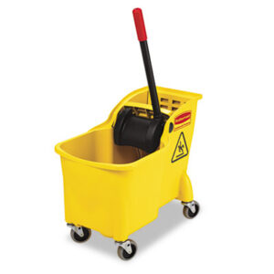 Bucket; Buckets; Wringers; Janitorial; Cleaning; Maintenance; Mops; Pails; Clean-Up; Floors; RCP738000YL; RUB738000YL