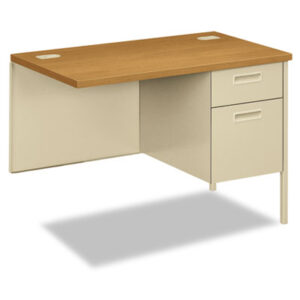 Office Furniture; 42 x 24; Desk; Harvest/Putty; Metal; Metro Classic; Right Return; Steel; Workstation; Metro Classic Series; Reception; Secretarial; Workstations; Add-ons; Desks; Furniture; HON