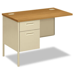 Office Furniture; 42 x 24; Desk; Harvest/Putty; Left Return; Metal; Metro Classic; Steel; Workstation; Reception; Secretarial; Workstations; Add-ons; Desks; Furniture; HON