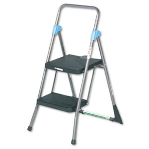 Commercial Step Stool; COSCO; Folding; Step; Step Stool; Step Stools; Stool; Two-Step; Stepstool; Steel Stool; Platform Step; Tools; Portable; Stairways; Rungs; Boosters; Resin Steps; ANSI Type IA