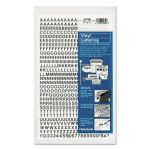 Black; 1/4" High; Art & Drafting; Art Supplies; CHARTPAK; Graphic Art; Lettering; Letters & Numbers; Press-On; Sign; Sign & Showcard; Vinyl Letters/Numbers; Schools; Education; Classrooms; Students; Learning; Aids; Teachers; Daycare; Childcare; Numerals; Alphabets; Signs; Signage; Boards; Meeting Rooms