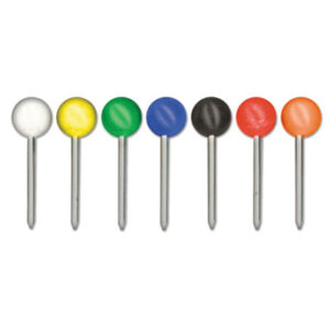 ADVANTUS CORPORATION; Assorted Colors; Map; Map Marking Systems; Map Pennants & Tacks; Map Tacks; Maps & Globes; Round Head Map Tacks; Tack; Tacks; Cork; Tackboards; Drawing-pins; Brads; Displays