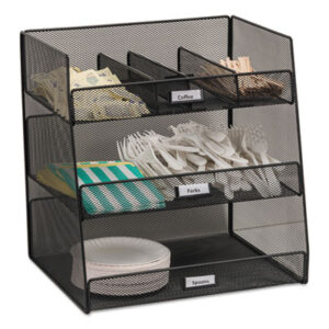 Onyx; Organizers; Caddies; Steel Mesh; Racks; Kitchens; Breakrooms; Cafeterias; Hospitality