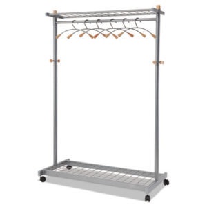 ALBA; Garment Rack; Metallic Gray; Apparel; Coat; Hat; Umbrella; Storage; Reception; Bumbershoots; Hanger