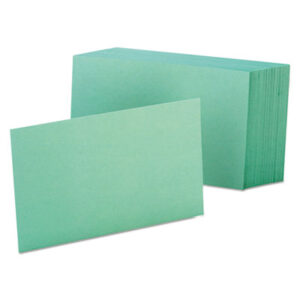 4 x 6 Card Size; Cards; Green; Index; Index Card; OXFORD; Recycled Product; Recycled Products; Recordkeeping; Study-Aids; Annotations; Reminders; Summaries; Students; Classrooms; Education; Teachers