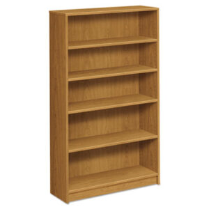 Office Furniture; Book; Book Shelf; Book Shelves; Bookcase; Bookcases; Furniture Shelf; Office Furniture; 1870 Series; Racks; Ledges; Trestles; Furniture; Books; Laminate; Office Suites; Harvest; Medium Oak; Oak; Adjustable shelves; Square Edge; HON