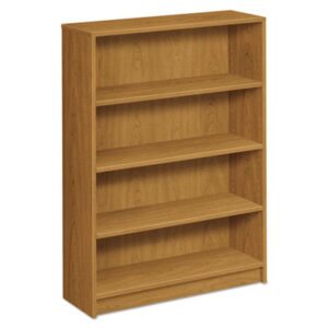 Office Furniture; Book; Book Shelf; Book Shelves; Bookcase; Bookcases; Furniture Shelf; Office Furniture; 1870 Series; Racks; Ledges; Trestles; Furniture; Books; Laminate; Office Suites; Harvest; Medium Oak; Oak; Adjustable shelves; Square Edge; HON