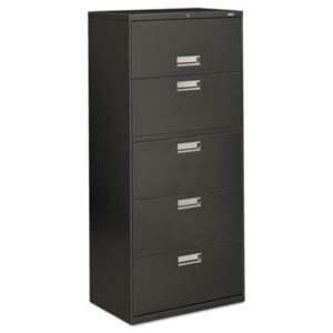 Office Furniture; 30" Wide; 5-Drawer; 600 Series; Cabinet; Charcoal; File Cabinet; File Cabinets; File Cabinets & Accessories; Five; Furniture; Lateral File; Lateral