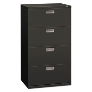 Office Furniture; 30" Wide; 4-Drawer; 600 Series; Cabinet; Charcoal; File Cabinet; File Cabinets; File Cabinets & Accessories; Four; Furniture; Lateral File; Lateral