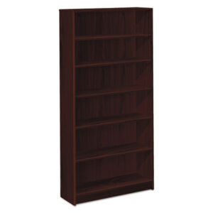 Office Furniture; Book; Book Shelf; Book Shelves; Bookcase; Bookcases; Furniture Shelf; Office Furniture; 1870 Series; Racks; Ledges; Trestles; Furniture; Books; Laminate; Office Suites; Mahogany; Adjustable shelves; Square Edge; HON