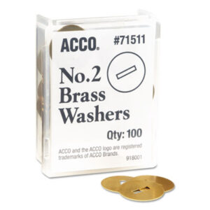 ACCO; Fasteners; File Fasteners; Paper Fastener Washers; Prong Paper Fastener; Washers; Clamps; Filing; Binding; Files