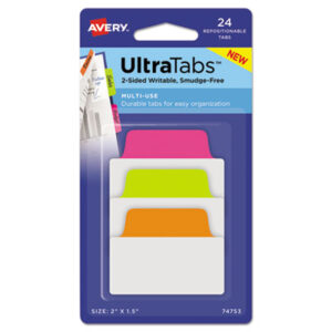 Avery; Respositionable Tab; Filing; Labeling; Indicators; Directories; Arranging; Files; Identification