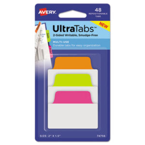 Avery; Respositionable Tab; Filing; Labeling; Indicators; Directories; Arranging; Files; Identification