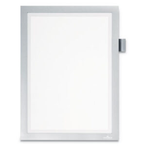 Durable; Durable Office Products; 477323; 4773-23; DBL477323; DBL4773-23; DURAFRAME; DURAFRAME Note; Infosign; Information Sign; Office Sign; Magnetic Frame; Self-Adhesive Frame; Letter-size Frame; Display Sign; Signage; Folder Accessories; Office Organization; Wall Display; Wall Sign; Wall Signage; Wall Frame; Reusable Frame; Silver Frame; Silver Sign Holder; 8.5" x 11" Sign; 8.5" x 11" Frame; 8-1/2" x 11" Sign; 8-1/2" x 11" Frame; 8 1/2" x 11" Sign; Janitorial Sign; Janitorial; Bathroom Sign; Writeable Sign; 8 1/2" x 11" Frame