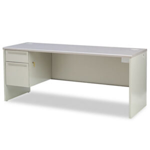 38000 Series; Credenza; Credenzas; Gray; Metal; Metal Furniture; Modular; Office; Office Suites; Single Pedestal; U Grouping; Workstation; Workstations; Desk; Add-Ons; Workspaces; Expansion; L-Systems; Furniture; HON