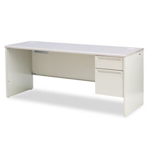 38000 Series; Credenza; Credenzas; Gray; Metal; Metal Furniture; Modular; Office; Office Suites; Single Pedestal; U Grouping; Workstation; Workstations; Desk; Add-Ons; Workspaces; Expansion; L-Systems; Furniture; HON