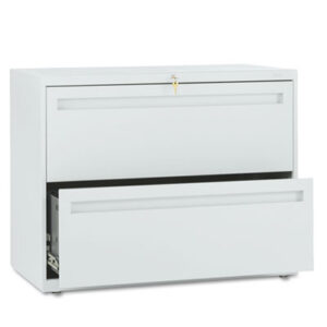 Office Furniture; 36" Wide; 700 Series; Cabinet; Drawer; File Cabinet; File Cabinets; Lateral File; Light Gray; Metal; Two-Drawer; Filing; Systems; Receptacles; Organization; Furniture; Files; Brigade; HON