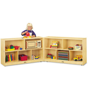 Early Learning Furniture; JONTI-CRAFT; Low Mobile Fold-n-Lock; Storage Unit; Childcare; Education; Schools; Classrooms; Play-Areas; Furniture