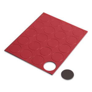 (UBRFM1604)UBR FM1604 – Heavy-Duty Board Magnets, Circles, Red, 0.75" Diameter, 20/Pack by U BRANDS (20/PK)