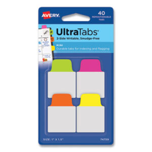 Avery; Respositionable Tab; Filing; Labeling; Indicators; Directories; Arranging; Files; Identification