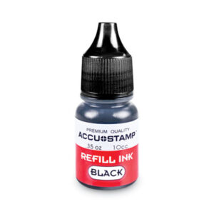 ACCUSTAMP; Black; COSCO; Gel Ink Refill; Stamp; Liquid; Consumables; Fluids; Pigments; Writing; Inks