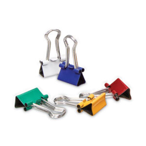 (UNV31027)UNV 31027 – Binder Clips with Storage Tub, Mini, Assorted Colors, 60/Pack by UNIVERSAL OFFICE PRODUCTS (60/PK)