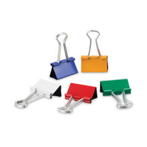 (UNV31029)UNV 31029 – Binder Clips with Storage Tub, Medium, Assorted Colors, 24/Pack by UNIVERSAL OFFICE PRODUCTS (24/PK)