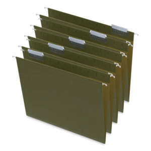 (UNV14141)UNV 14141 – Box Bottom Hanging File Folders, 1" Capacity, Letter Size, 1/5-Cut Tabs, Standard Green, 25/Box by UNIVERSAL OFFICE PRODUCTS (25/BX)