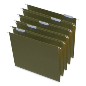 1" Expansion; Box Bottom; File Folders; Hanging File Folder; Hanging Folders; Letter Size; Recycled; Recycled Product; Standard Green; UNIVERSAL; Sleeves; Sheaths; Shells; Organization; Storage; SPRSP52X115