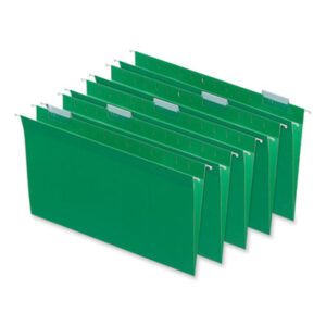 (UNV14217)UNV 14217 – Deluxe Bright Color Hanging File Folders, Legal Size, 1/5-Cut Tabs, Bright Green, 25/Box by UNIVERSAL OFFICE PRODUCTS (25/BX)