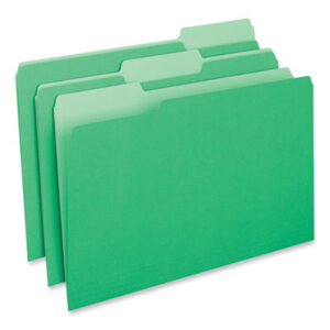 1/3 Cut Tabs; File Folders; Green; Interior File Folder; Legal Size; Recycled; Recycled Product; UNIVERSAL; Sleeves; Sheaths; Shells; Ordering; Storage; Files