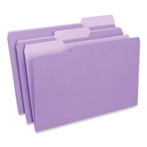 1/3 Cut Tabs; File Folders; Interior File Folder; Legal Size; Recycled; Recycled Product; UNIVERSAL; Violet; Sleeves; Sheaths; Shells; Ordering; Storage; Files