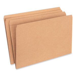(UNV16140)UNV 16140 – Reinforced Kraft Top Tab File Folders, Straight Tabs, Legal Size, 0.75" Expansion, Brown, 100/Box by UNIVERSAL OFFICE PRODUCTS (100/BX)